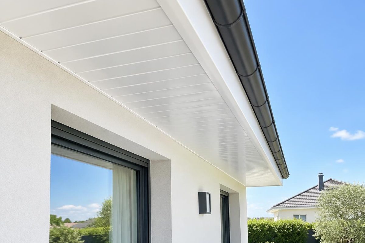 Lambris sous-face en PVC, après
