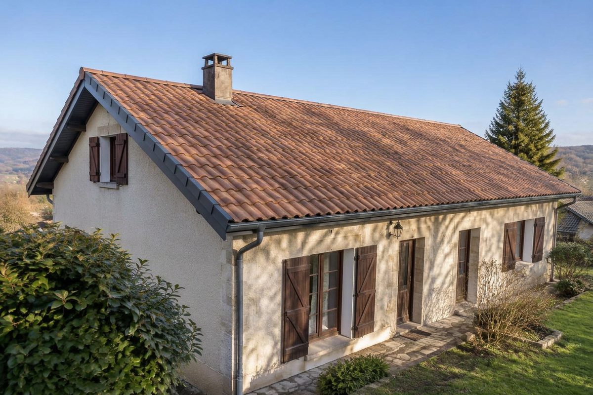 Nettoyage de toiture, après